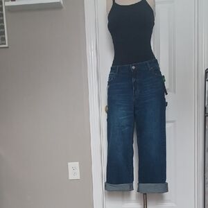 Tinseltown Dark Blue Ankle Jeans